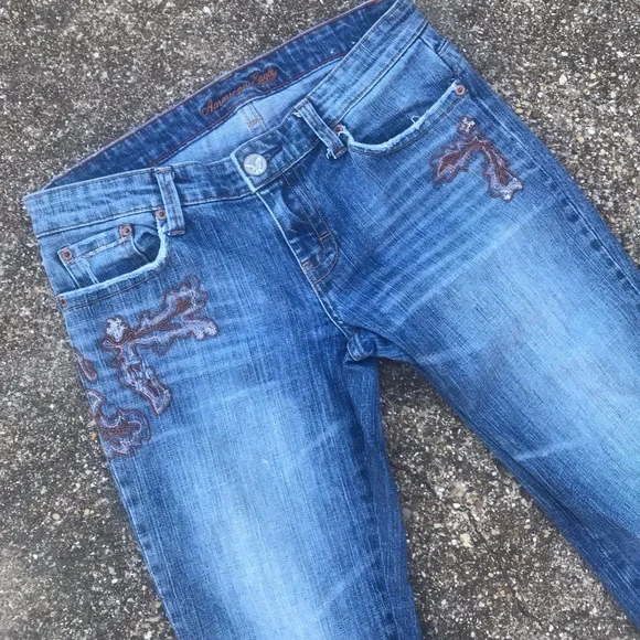 American Eagle Outfitters Blue Boot Cut Jeans - Picture 3 of 8